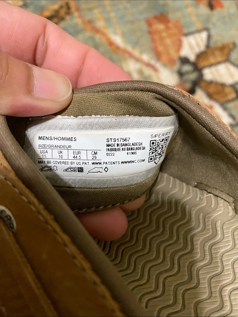 Sperry outer banks Men’s Brown Leather Thong Sandals